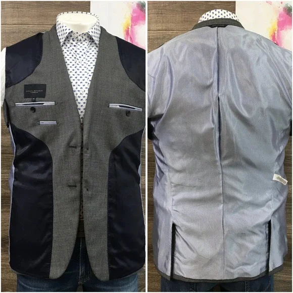 BANANA REPUBLIC Mens Wool Blazer Sport Coat Casual Jacket Size 42R Classic Suit